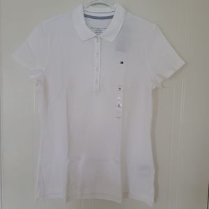 Tommy Hilfiger Classic Fit Polo Shirt White Medium